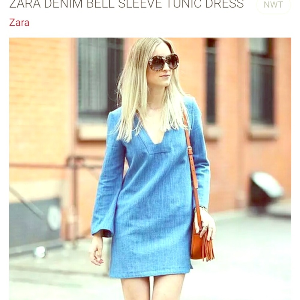 Zara bell sleeve dress